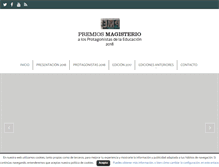 Tablet Screenshot of premiosmagisterio.com